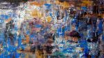 Springtime in a broken mirror | Oil And Acrylic Painting in Paintings by Elena Parau. Item composed of canvas in boho or contemporary style