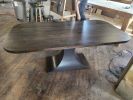 Ebonized Oak Dining Table | Tables by Donald Mee Design. Item made of oak wood
