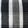 Set of 2-Jacqard Woven Cotton/Wool Cushion-Ivory/Charcoal | Pillows by Selligram. Item composed of cotton in mid century modern or japandi style