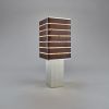 Exigen by Mnima. Table Light Sculpted from Solid Aluminum. | Table Lamp in Lamps by mnima. Item made of aluminum with leather