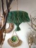Boho Pendant Light, Raffia Fringe Chandelier | Chandeliers by Magdyss Boutique | Yacht Club București in București. Item works with boho & contemporary style