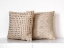 Square Knot Weave Cushion Cover | Pillows by Kubo. Item made of fiber