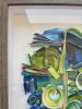 Mix media abstract | Mixed Media by Glimpsecraft. Item composed of canvas and paper in contemporary or art deco style