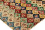 Vintage Zeki Müren Rug with Polychromatic Diamond Patterns | Area Rug in Rugs by Rug and Kilim