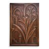 Copper Flower Relief Wall Sculpture | Wall Hangings by Element 29 Metalcraft. Item made of copper works with contemporary & art deco style