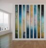 Pillars of colors | Oil And Acrylic Painting in Paintings by Andrada Anghel. Item made of canvas compatible with minimalism and contemporary style