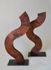 Koerly I and II - Sculptures | Sculptures by Lutz Hornischer - Sculptures in Wood & Plaster. Item made of steel