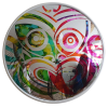 Convex Tiki mirror | Decorative Objects by Frederick Worrell Art and Design. Item composed of glass
