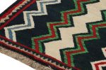 Vintage Qashqai Persian Gabbeh Runner with Chevron Patterns | Area Rug in Rugs by Rug and Kilim