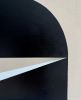 "Black & White Graphic No. 1 & 2" - Midcentury Modern | Oil And Acrylic Painting in Paintings by ART + ALCHEMY By Nicolette Atelier. Item composed of wood and canvas in minimalism or mid century modern style