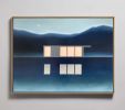"Night" I Modern Landscape I Framed Giclée Print | Prints in Paintings by ART + ALCHEMY By Nicolette Atelier. Item composed of wood and canvas in minimalism or country & farmhouse style