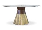 Tavola 9 with Cast Bronze and Argentine Rosewood Base | Dining Table in Tables by Costantini Designñ. Item composed of wood and bronze