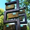"Sentinels" | Public Sculptures by Brian Schader. Item made of steel with stone