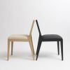 om5.1 Upholstered oak soap contemporary Chair. SET OF 2 | Dining Chair in Chairs by mjiila design furniture. Item made of oak wood with fabric