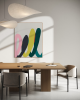 Huddle | Oil And Acrylic Painting in Paintings by Chi Fun Wong. Item composed of wood compatible with minimalism and mid century modern style