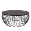 The Wire Coffee Table | Tables by Bend Goods | Airbnb Office SF, CA in San Francisco. Item composed of steel and glass