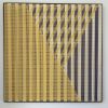 Compose 2 | Embroidery in Wall Hangings by Fault Lines by Matthias de Vogel. Item composed of fabric and brass