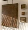 "we belong to the earth" | Mixed Media in Paintings by VISCERAL HOME STUDIO. Item made of birch wood with canvas works with minimalism & japandi style