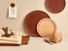 Daphne | Serving Tray in Serveware by Uniqka. Item made of leather