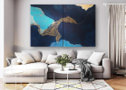 'Mermaid' | Paintings by Christina Twomey Art + Design. Item composed of canvas in minimalism or contemporary style