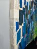 Color Field IV Blue | Collage in Paintings by Glen Gauthier. Item composed of canvas and paper in mid century modern or contemporary style