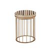 Cage 08 | Stool in Chairs by Bronzetto. Item composed of brass