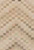 Vintage Zeki Müren Rug in Beige-Brown Geometric Patterns | Area Rug in Rugs by Rug and Kilim