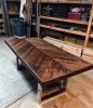Figured Walnut Chevron Table | Dining Table in Tables by Citizen Wood Company. Item composed of walnut