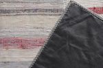 Modern Patchwork Kilim Runner in Gray Multicolor Stripe | Area Rug in Rugs by Rug and Kilim