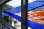 Celestial Passage blown glass wall | Glasswork in Wall Treatments by Guy Kemper | Baltimore/Washington International Thurgood Marshall Airport in Baltimore. Item composed of synthetic