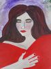 Dragoste | Oil And Acrylic Painting in Paintings by Elena Parau. Item composed of canvas compatible with contemporary and country & farmhouse style