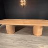 The Claire Dining Table | Tables by Lumber2Love. Item composed of oak wood in mid century modern or contemporary style