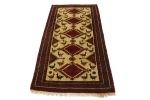Semi Antique Beige Tribal 3X6 Balouch Hamedan Persian Rug | Area Rug in Rugs by Magic Rugs. Item made of wool works with traditional style