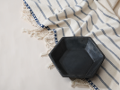 Longpi Pottery Serving Bowl - Hexagon | Dinnerware by ARTISAGA PRIVATE LIMITED. Item composed of stone in minimalism or contemporary style