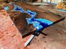 Epoxy Dining Table, Epoxy Resin Table, Epoxy Wood Table | Tables by Innovative Home Decors. Item made of wood works with country & farmhouse & art deco style