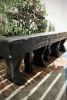 solid wood beam bench, foraged by fire. | Benches & Ottomans by VISCERAL HOME STUDIO. Item composed of oak wood in japandi or industrial style