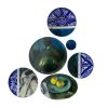 Wall Art Installation: Composition of Ceramic Plates and Oil | Wall Sculpture in Wall Hangings by Studio DeSimoneWayland. Item composed of ceramic compatible with boho and contemporary style