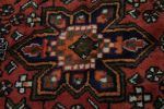 Semi Antique Bittersweet Red Tribal 3' 8" x 6' 5" Hamedan | Small Rug in Rugs by Magic Rugs. Item made of cotton works with mediterranean style