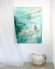 Fresh. | Oil And Acrylic Painting in Paintings by Hannah Adamaszek. Item made of canvas works with boho & coastal style