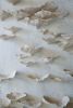 Conks Mushrooms Wall Sculpture, 60 Pieces Set, Cream White | Wall Hangings by SevaCeramics