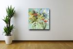 Fantasy Garden - Abstract Floral Painting on Canvas | Oil And Acrylic Painting in Paintings by Filomena Booth Fine Art. Item made of canvas