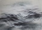 Silvered hills | Mixed Media by Francesca Borgo. Item composed of canvas and synthetic in minimalism or contemporary style