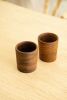 Handcarved Wooden Coffee Cup | Drinkware by Creating Comfort Lab. Item made of walnut