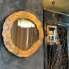 "Round Bronze Flower" | Mirror in Decorative Objects by IRENA TONE. Item compatible with minimalism and contemporary style