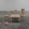 BLEO Auxiliary Table Oak Daniel Couttolenc | Side Table in Tables by Daniel Couttolenc. Item composed of oak wood in boho or minimalism style