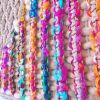 Mixed Fiber Macrame Abstract Wall Art - Celebration | Tapestry in Wall Hangings by The Good Vibe Effect. Item made of wood with cotton works with boho & contemporary style