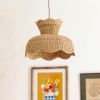 Anar Rattan Lampshade (Medium) | Lighting by Hastshilp. Item composed of wood