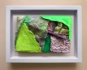 Dissociation 58 (Framed by artist) Textured Acrylic Painting | Oil And Acrylic Painting in Paintings by Helena Parriott. Item works with minimalism & contemporary style