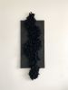 "Sonder" mixed media monochrome black | Wall Sculpture in Wall Hangings by Rebecca Whitaker Art. Item composed of canvas