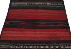 Vintage Persian Square Kilim rug in Red & Black Geometric | Area Rug in Rugs by Rug and Kilim